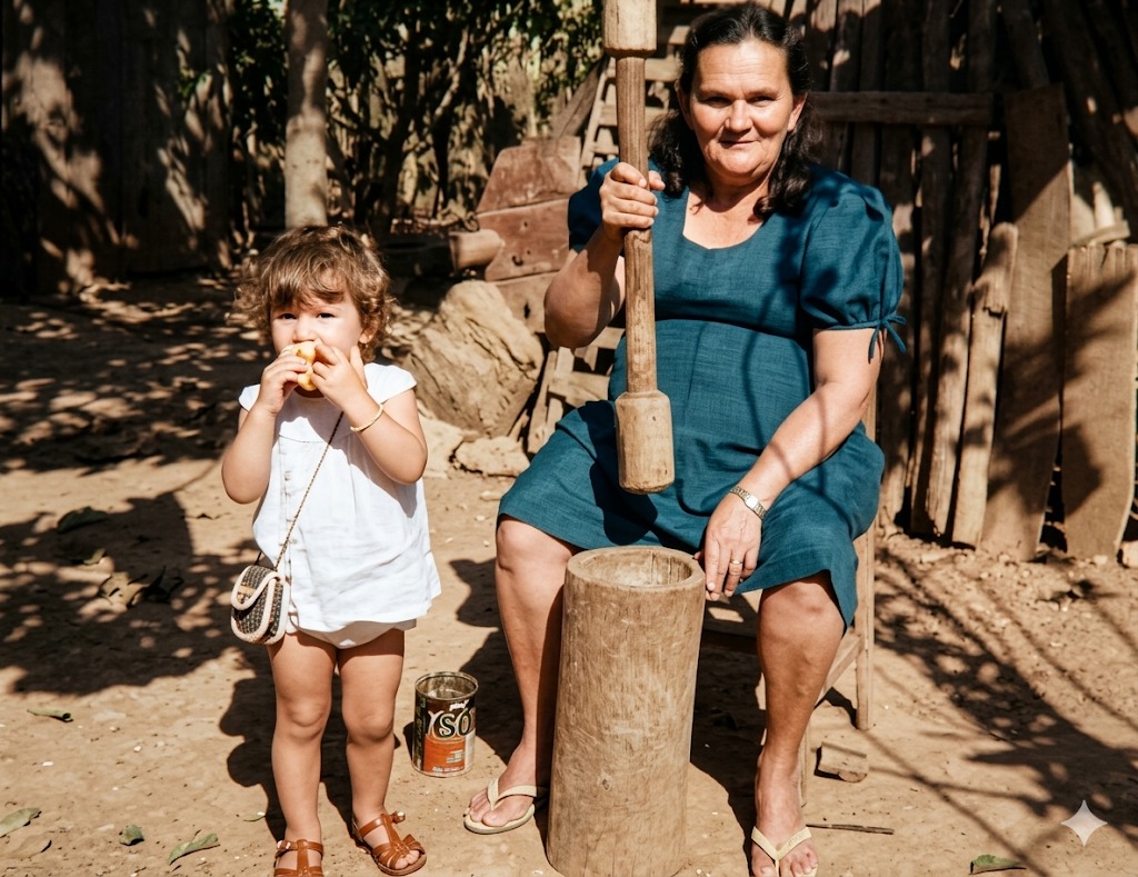 Mãe no pilão