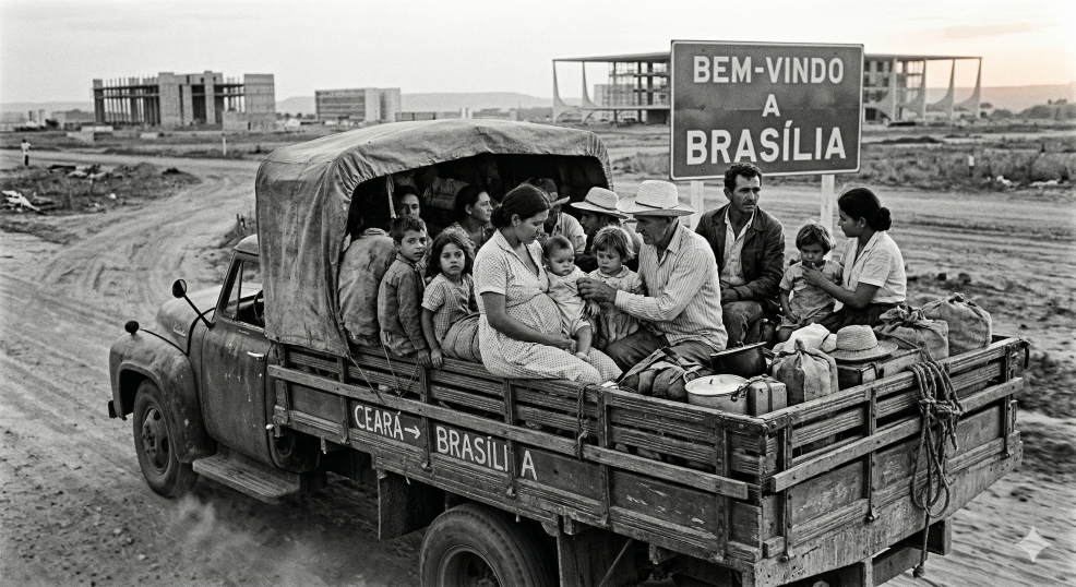 A chegada a Brasília